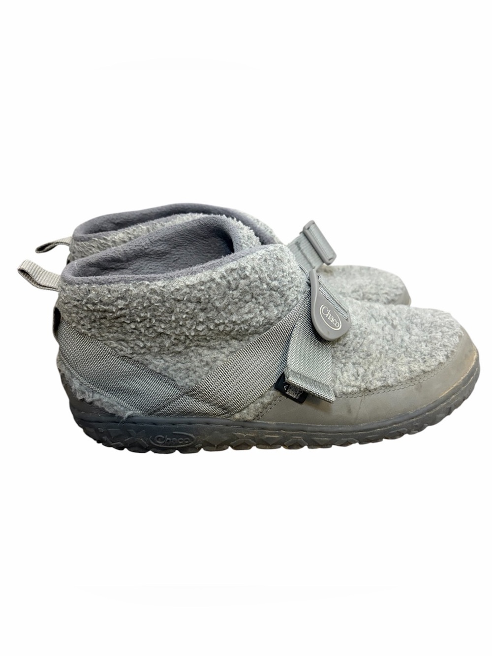 Chaco Ramble Fluff Slippers Women's size 9 Gray
